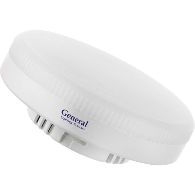 Светодиодная лампа General Lighting Systems GX53 10Вт 230В 680Лм 6500К нейтральный холодный свет Шайба