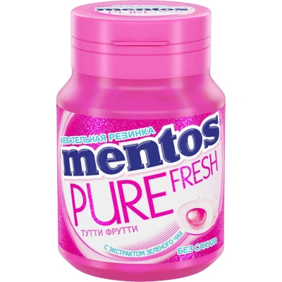 Жевательная резинка Mentos Pure Fresh Тутти-Фрутти, 54г