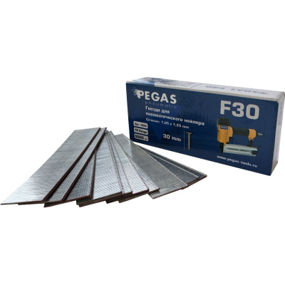 Отделочные гвозди Pegas pneumatic F30 длина 30 мм, 5000 шт