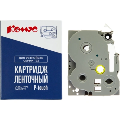 Картридж Комус TZE-431(Brother TZE-431 черный на красном,12мм/8м)