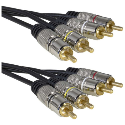 Аудио/видео шнур RUICHI 4 RCA - 4 RCA GM 1.5m