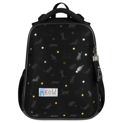 Ранец Berlingo Expert "MEOW Galaxy" 38*29*16см, 2 отделения, 2 кармана, анатомическая спинка