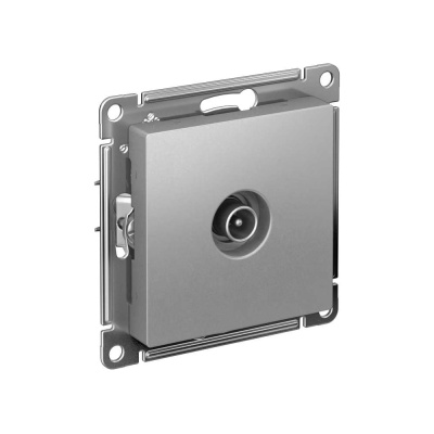 Механизм оконечной TV розетки Systeme Electric AtlasDesign 1DB алюминий