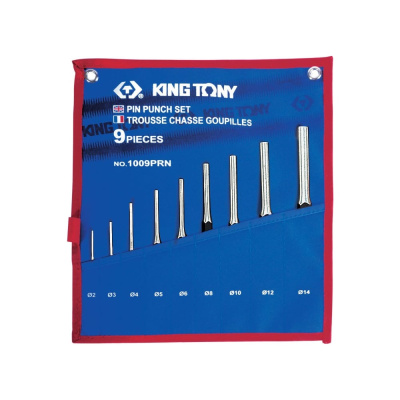 Набор выколоток в чехле из теторона (9 предметов) KING TONY