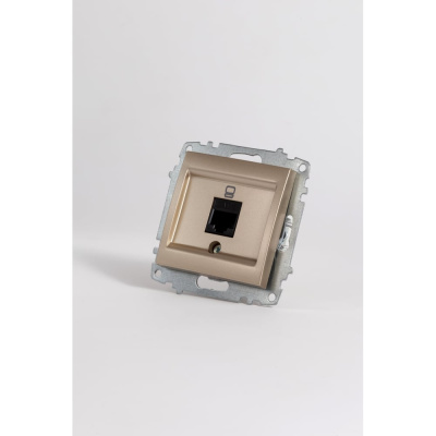 Розетка компьютерная Elbi Zena Vega Титан (Cat 6) M+K