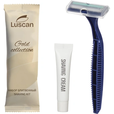 Набор бритвенный Luscan Gold Collection ПЭ, 200шт/наб