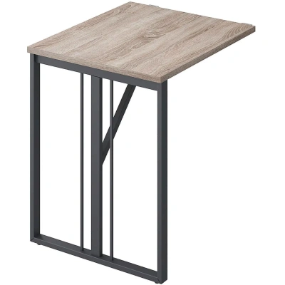 Стол приставной Комус Мебель К-Loft Director 241B002 Ш700 дуб сон темн/чер