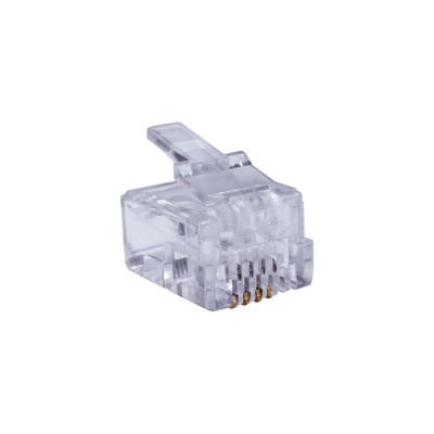 Коннекторы SUPRLAN 6P4C /RJ-11/ /100 штук/