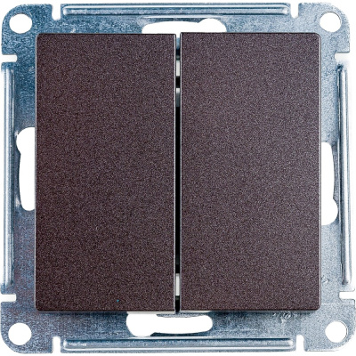 Двухклавишный переключатель Systeme Electric Мокко сх.6, 10АХ ATN000665