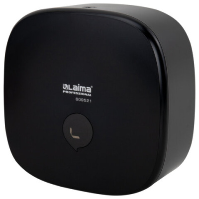 Диспенсер для туалетной бумаги LAIMA PROFESSIONAL PREMIUM BLACK (Система T2),малый, черный, ABS