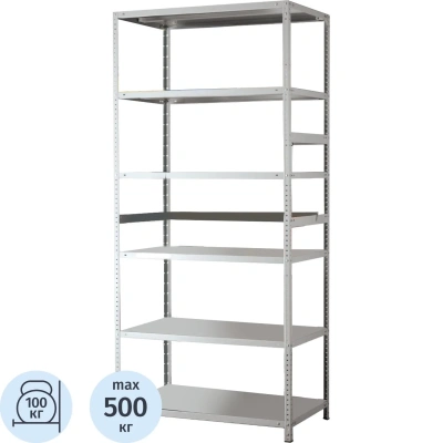 Стеллаж металлический MS Standart 220/100x60/6 полок