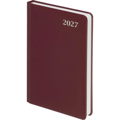 Ежедневник датированный 2027 Attache А5 168л 138x213мм балакрон бордо