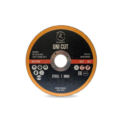 Отрезной круг ROXTOP UNI CUT 230x2.5x22 мм, Т41, нерж. сталь, металл, 20 шт RoxelPro
