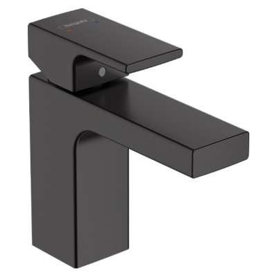 Дополнительные характеристики смесителя для раковины Hansgrohe Vernis Shape 100, со сливным гарнитуром, матовый черный