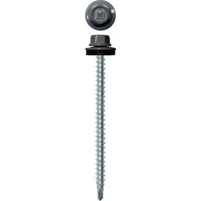 Кровельный саморез Daxmer 4,8х70 RAL 7024, сверло №1, 100 шт