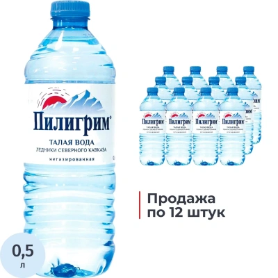 Вода минеральная Пилигрим негаз ПЭТ 0,5л
