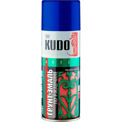 Грунт-эмаль по ржавчине KUDO синяя RAL 5005 520 мл
