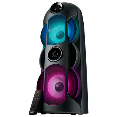 Колонка портативная SVEN PS-720, 80 Вт, TWS, Bluetooth, FM, USB, microSD, LED-дисплей, черный, SV-019600
