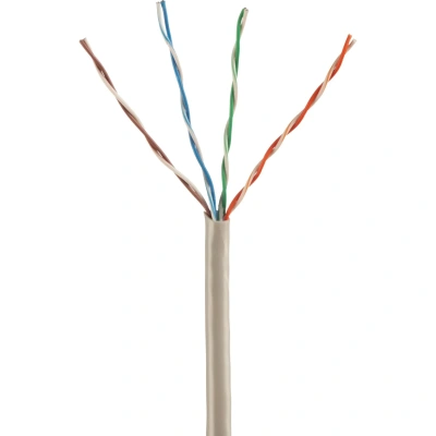 Кабель BigTech BT-CECR-013 CCA UTP 4 пары, кат.5e AWG24 PVC 305м сер