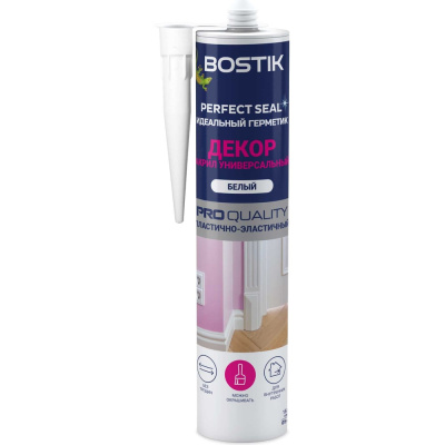 Идеальный герметик BOSTIK Perfect Seal Декор, Акрил, универсальный, 280 мл