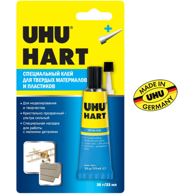 Клей для жестких пластиков UHU HART 35г