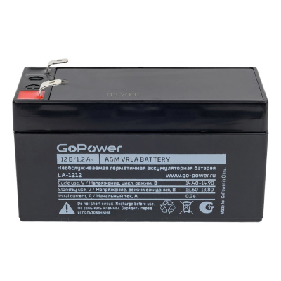 Свинцово-кислотный аккумулятор GoPower LA-1212 00-00015319
