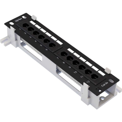 Патч-панель SUPRLAN, настенная 12хRJ-45, UTP, Cat.5e