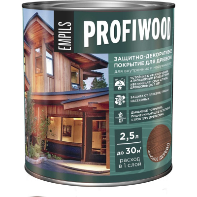 Защитно-декоративное покрытие для древесины Profiwood 72659