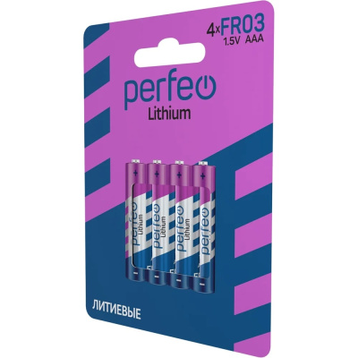 Батарейки Perfeo FR03/4BL Lithium