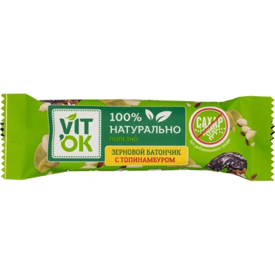 Батончик - конфета неглазированная VITok с топинамбуром 36 шт/уп