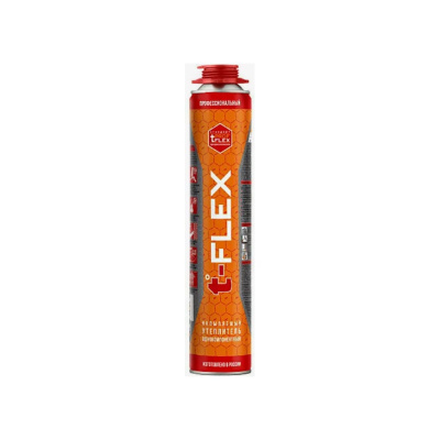 Напыляемый утеплитель t-FLEX - универсальный однокомпонентный полиуретановый аэрозоль-спрей – PROFFLEX