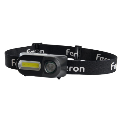 FERON ТН2309 - налобный светодиодный фонарь со встроенным аккумулятором типа