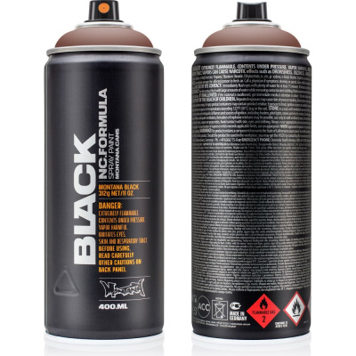 Краска MONTANA BLACK карамельная, 0.4 л 8250 BLK на основе нитрокомбинации с высоким давлением