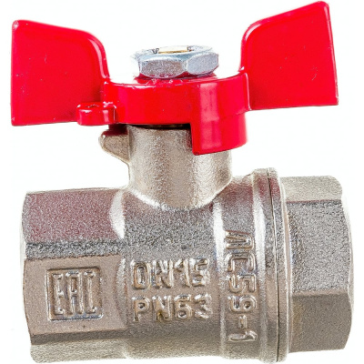Шаровой кран VALFEX PREMIUM для воды, 1/2" ВР/ВР, бабочка