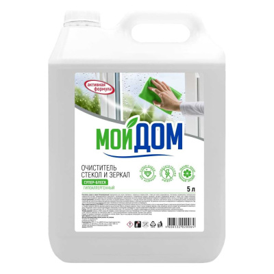 Очиститель стекол и зеркал МОЙ ДОМ гипоаллергенный, 5 л
