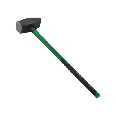 Молоток с фиберглассовой ручкой и резиновой противоскользящей накладкой Rockforce 10000гр, L ручки-800мм