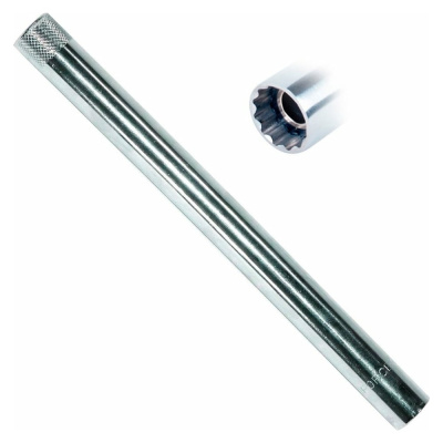 Головка свечная, магнитная, длинная 12-гранная 3/8", 16 мм, 250 мм FORCE