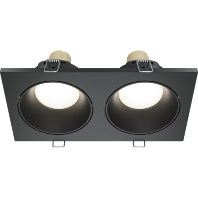 Встраиваемый светильник MAYTONI zoom 2хgu10x50w алюминий черный