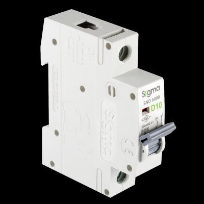 Автоматический выключатель Sigma Elektrik 1P D 10A 6kA, 12 шт