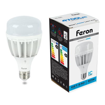 Светодиодная лампа 50W 230V E40 6400K Feron LB-65