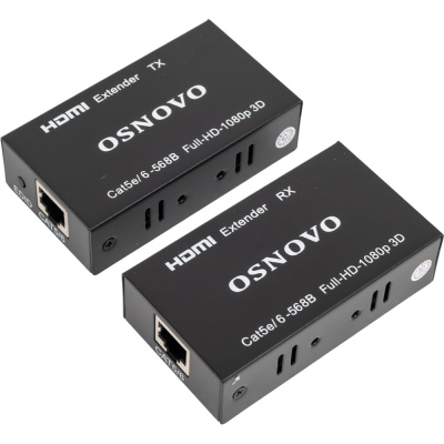 Комплект для передачи OSNOVO TA-Hi/1+RA-Hi/1 HDMI по одному кабелю витой пары CAT5e/6 до 50м