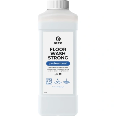Средство концентрат для машинной и ручной мойки полов 1 л, GRASS FLOOR WASH STRONG, щелочное, 250100