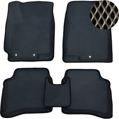 Автоковрики 3D ЕВА Toyota Wish 1 пр.руль 2003-2009 черный