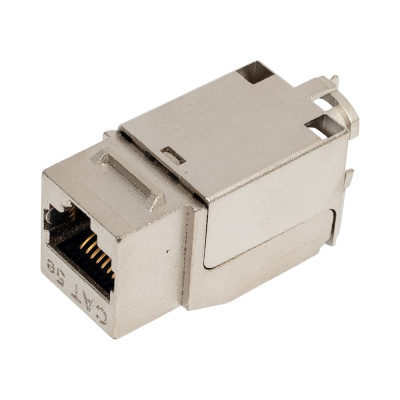 Вставка SYSMATRIX Keystone Jack RJ-45(8P8C) категория 5e экранированная 110 IDC заделка с помощью SM TOOL белая