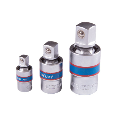 Набор карданов шаровых 1/4", 3/8", 1/2", 3 предмета KING TONY