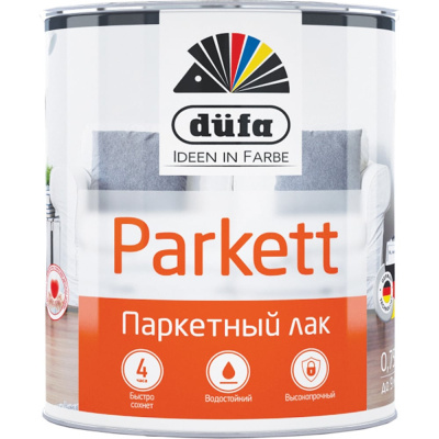 Паркетный лак Dufa Retail PARKETT полуматовый 750 мл