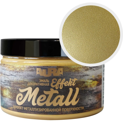 Эмаль AURA Effekt Metall золото, 0.8 кг ADP156
