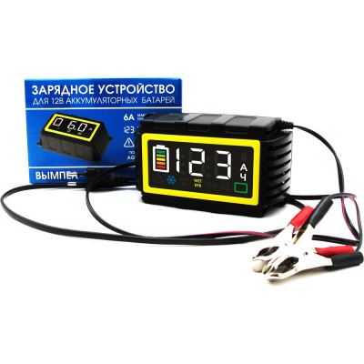 Зарядное устройство Вымпел -13 (автомат, 6 А, LED экран, малый корпус) 2237