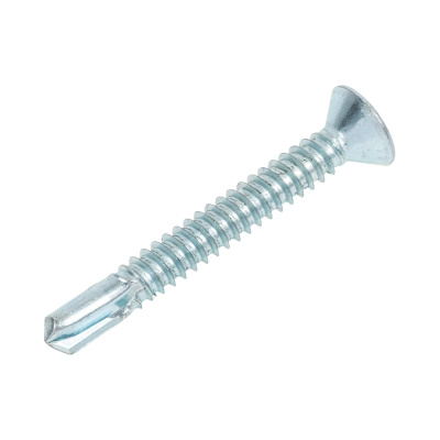 Саморез ZAMETAL 6,3х50 со сверлом и потайной головкой, DIN 7504Р, оц., 250 шт