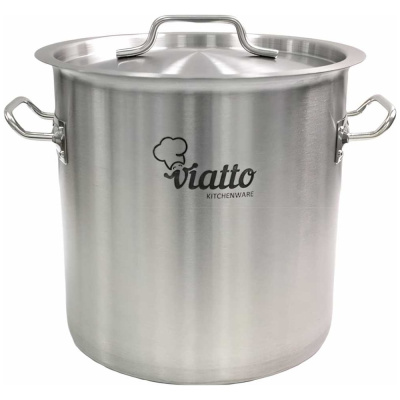 Кастрюля Viatto нержавеющая сталь с тройным дном 250x250 мм объем 12 л Viatto Commercial